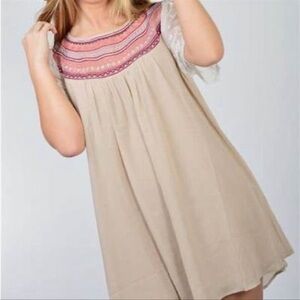 Umgee Boho Baby Doll Dress Size